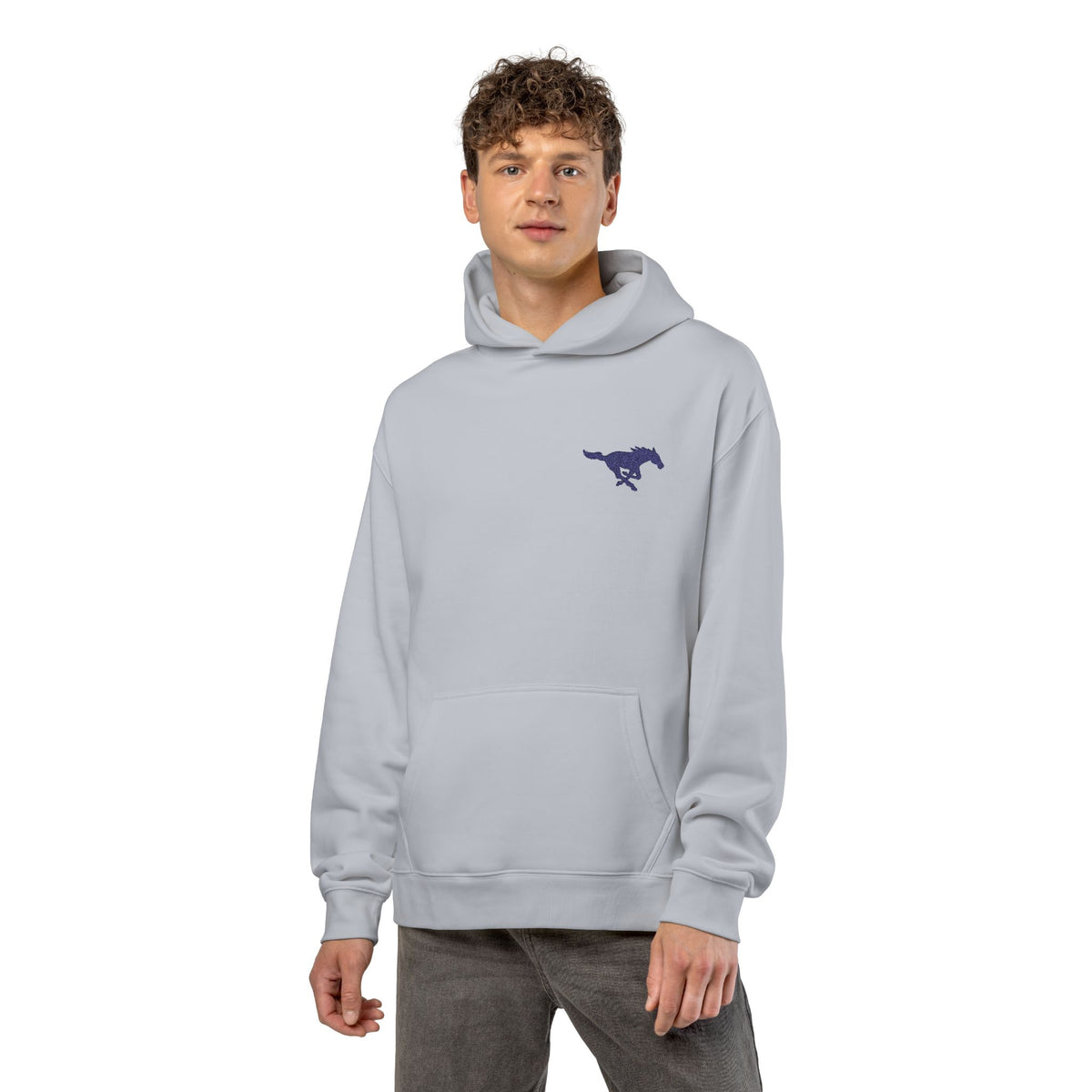 Embroidered Mustang AS Colour Hoodie