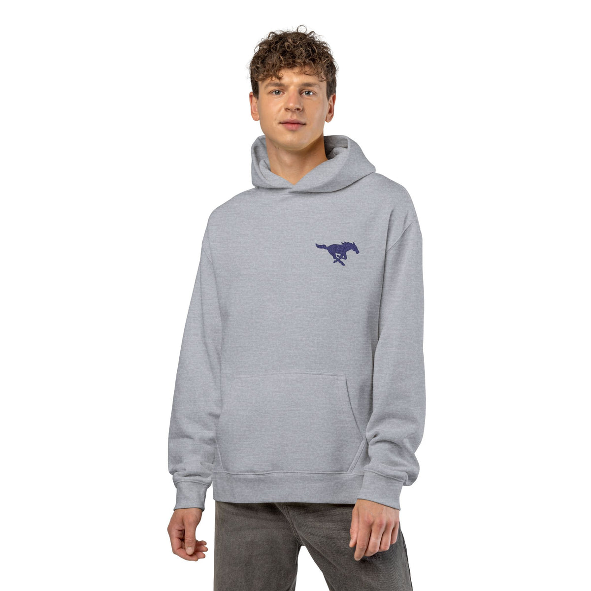 Embroidered Mustang AS Colour Hoodie