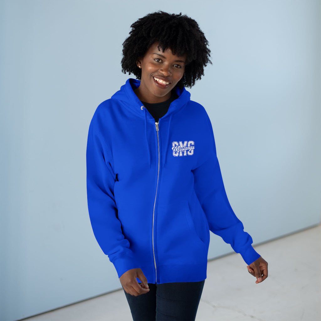 CMS Mustangs Zip Hoodie