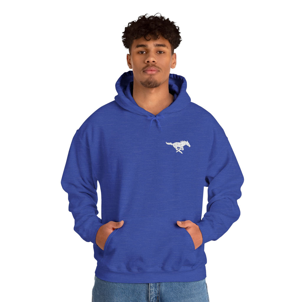 Embroidered Mustang Heavy Blend™ Hoodie