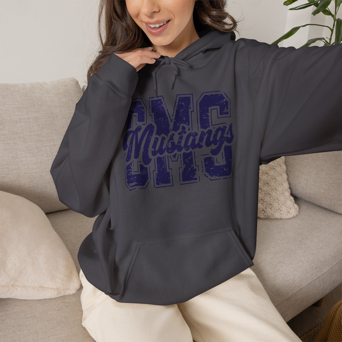 CMS Mustangs Hooded Sweatshirt
