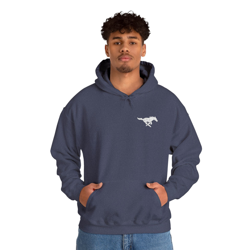 Embroidered Mustang Heavy Blend™ Hoodie