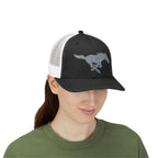 Embroidered Snapback Trucker Hat with horse