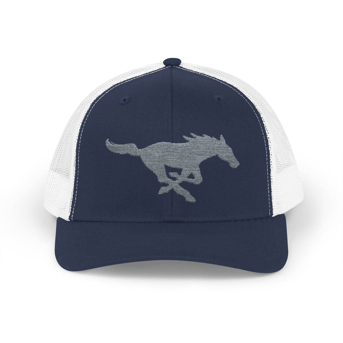Embroidered Snapback Trucker Hat with horse