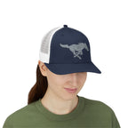 Embroidered Snapback Trucker Hat with horse