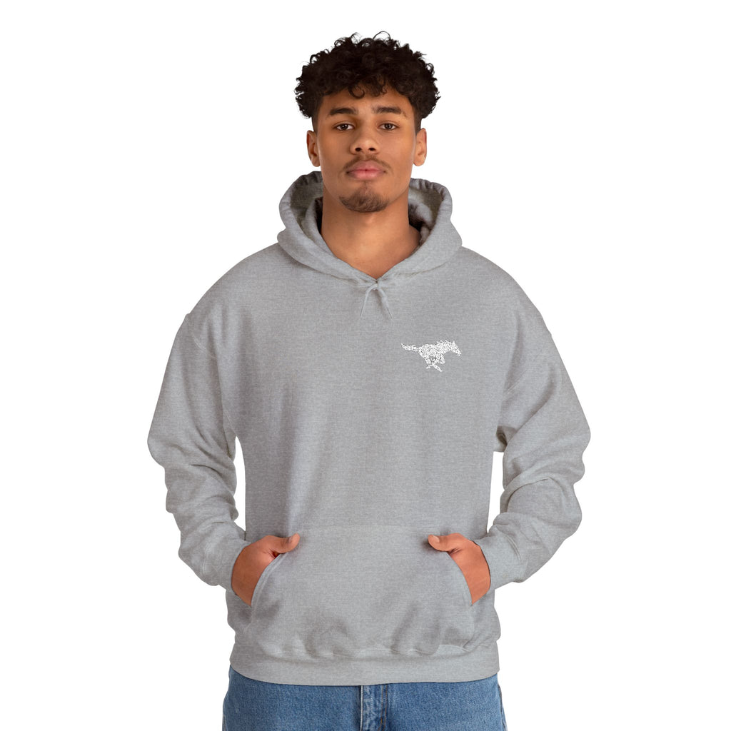 Embroidered Mustang Heavy Blend™ Hoodie