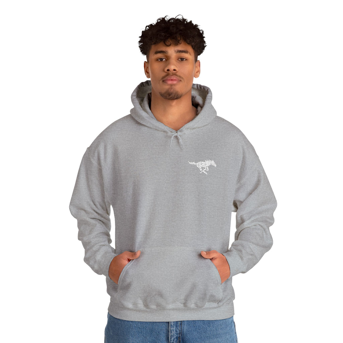 Embroidered Mustang Heavy Blend™ Hoodie