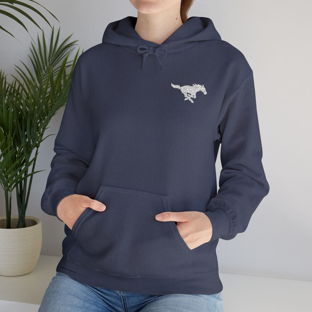 Embroidered Mustang Heavy Blend™ Hoodie