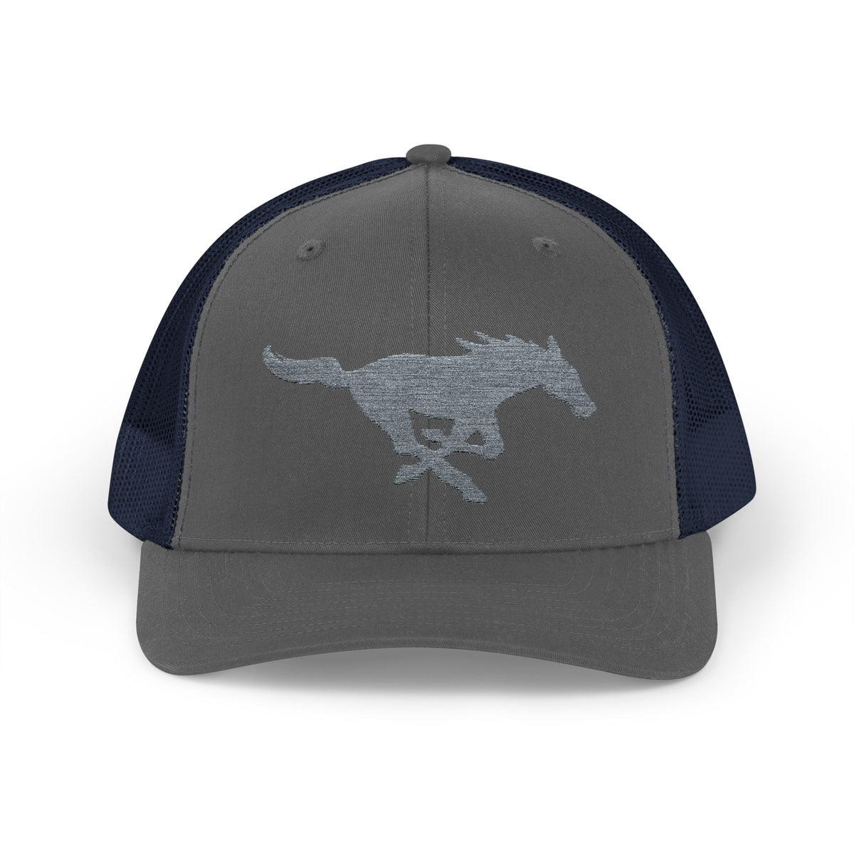 Embroidered Snapback Trucker Hat with horse
