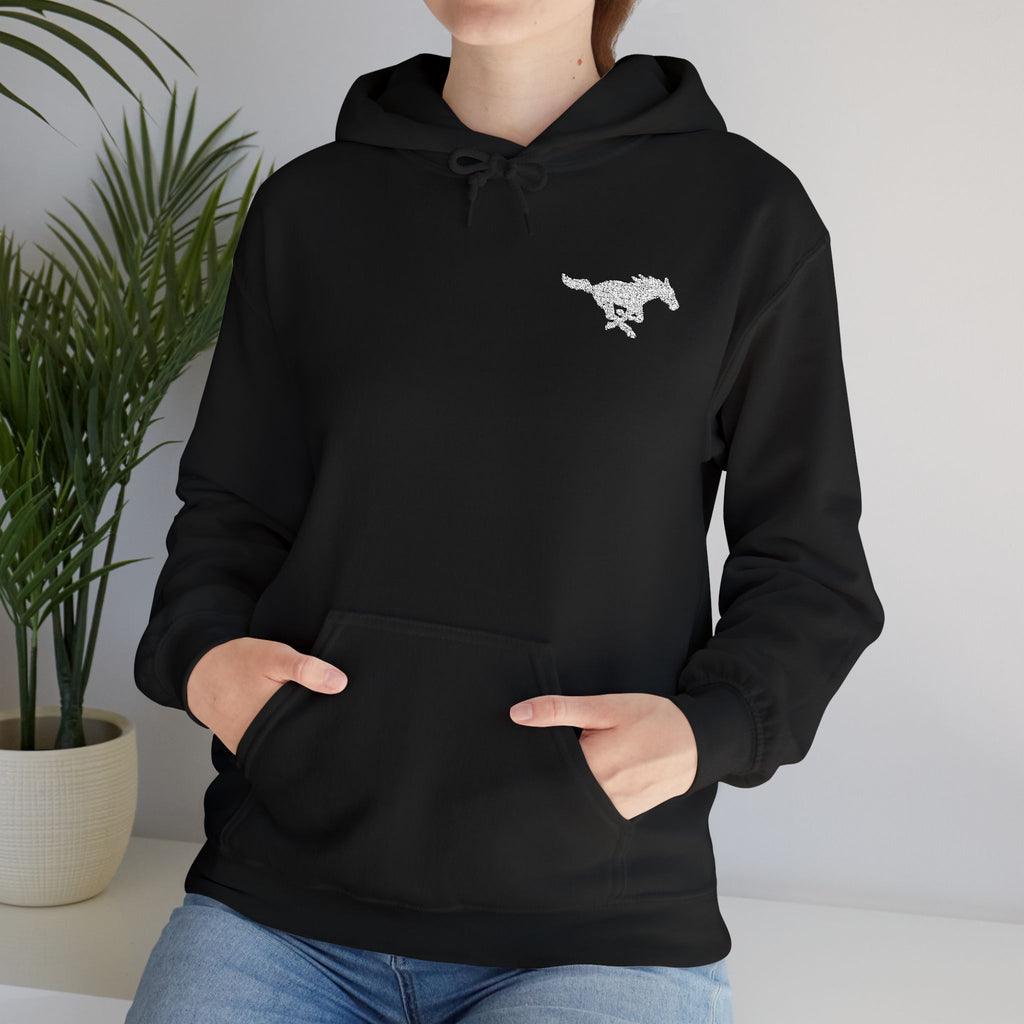 Embroidered Mustang Heavy Blend™ Hoodie