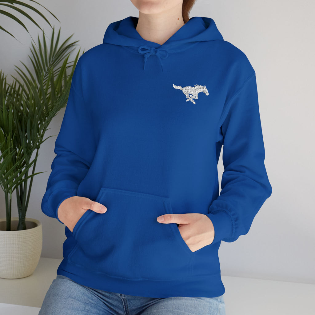 Embroidered Mustang Heavy Blend™ Hoodie