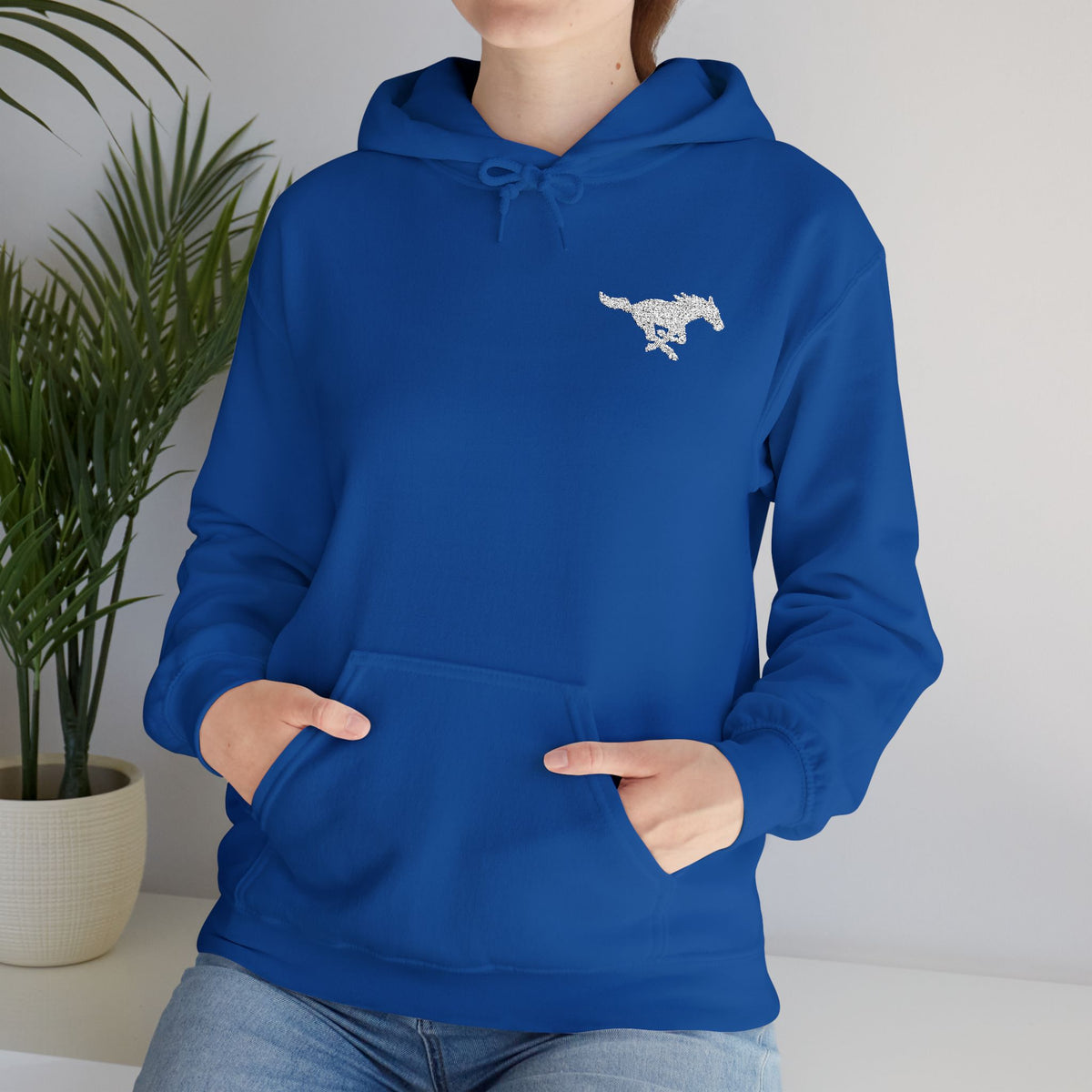 Embroidered Mustang Heavy Blend™ Hoodie