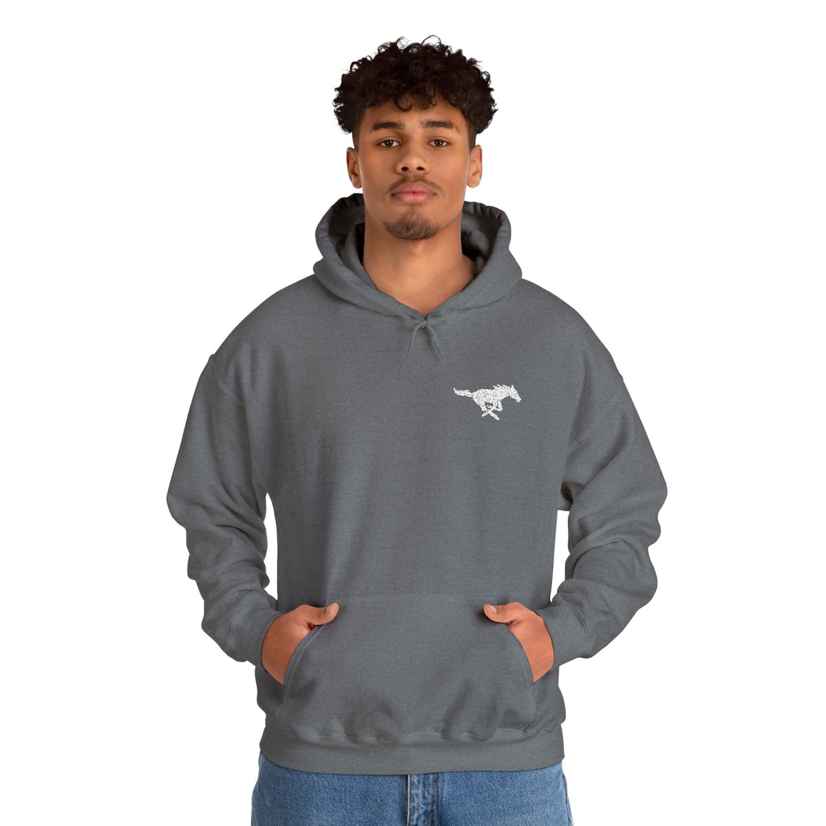 Embroidered Mustang Heavy Blend™ Hoodie