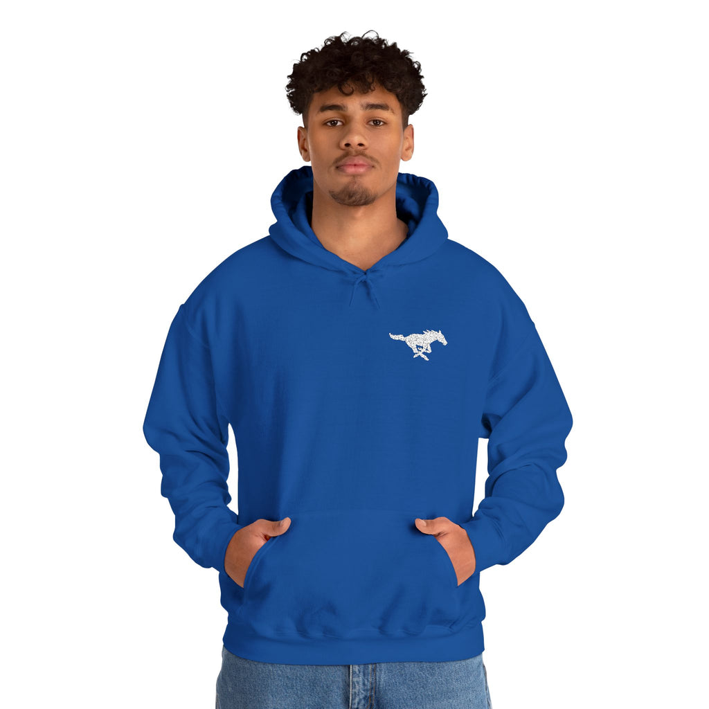 Embroidered Mustang Heavy Blend™ Hoodie