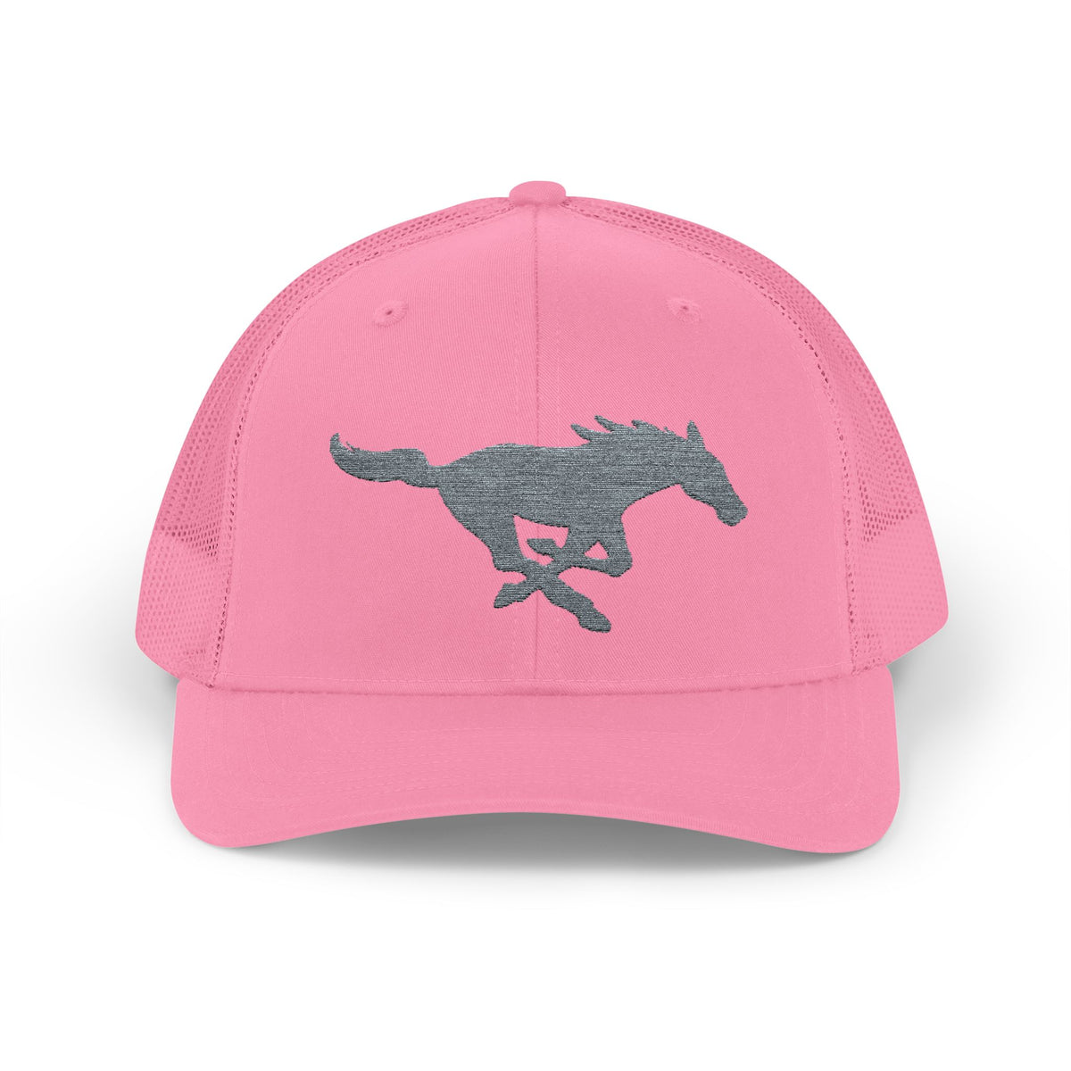 Embroidered Snapback Trucker Hat with horse