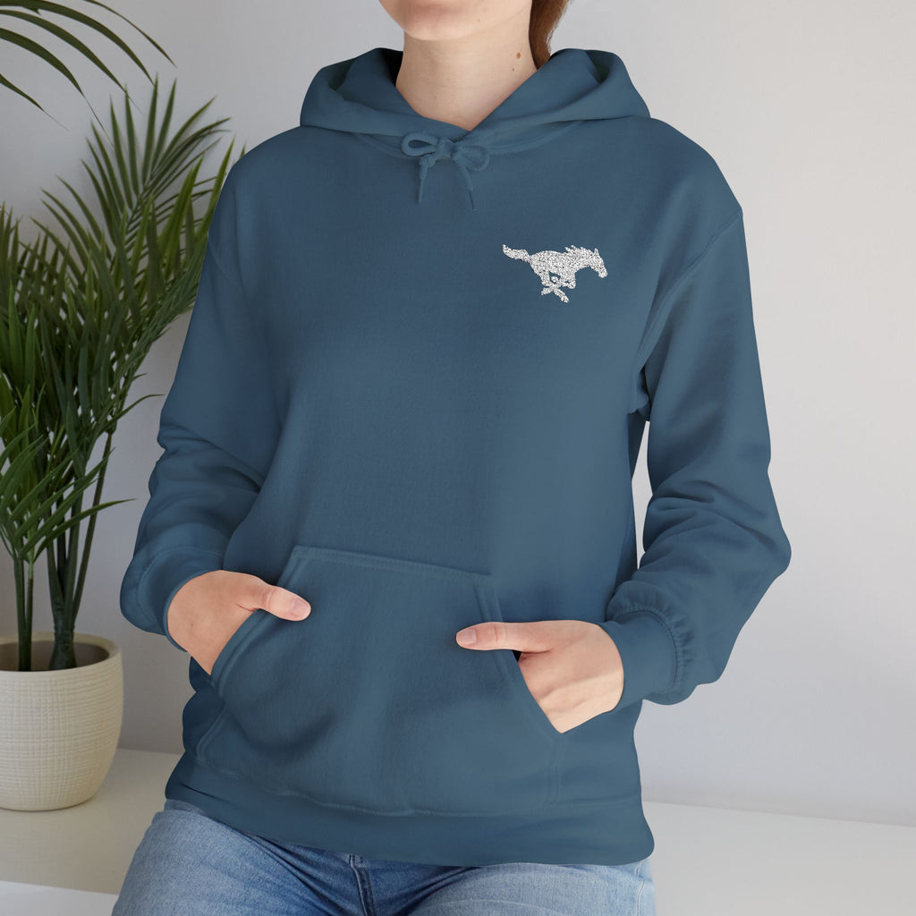 Embroidered Mustang Heavy Blend™ Hoodie