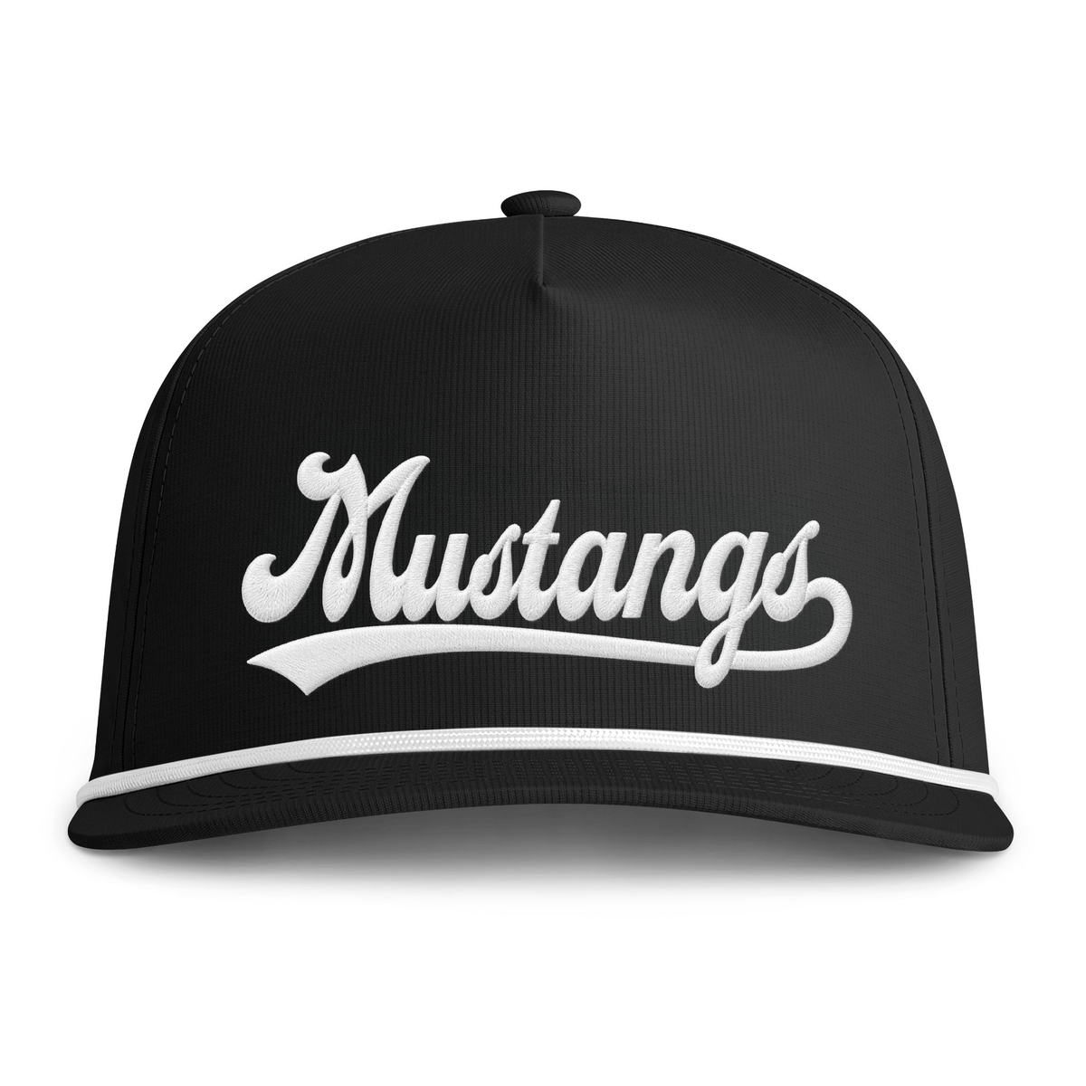 Embroidered Mustangs Sunwashed Rope Cap