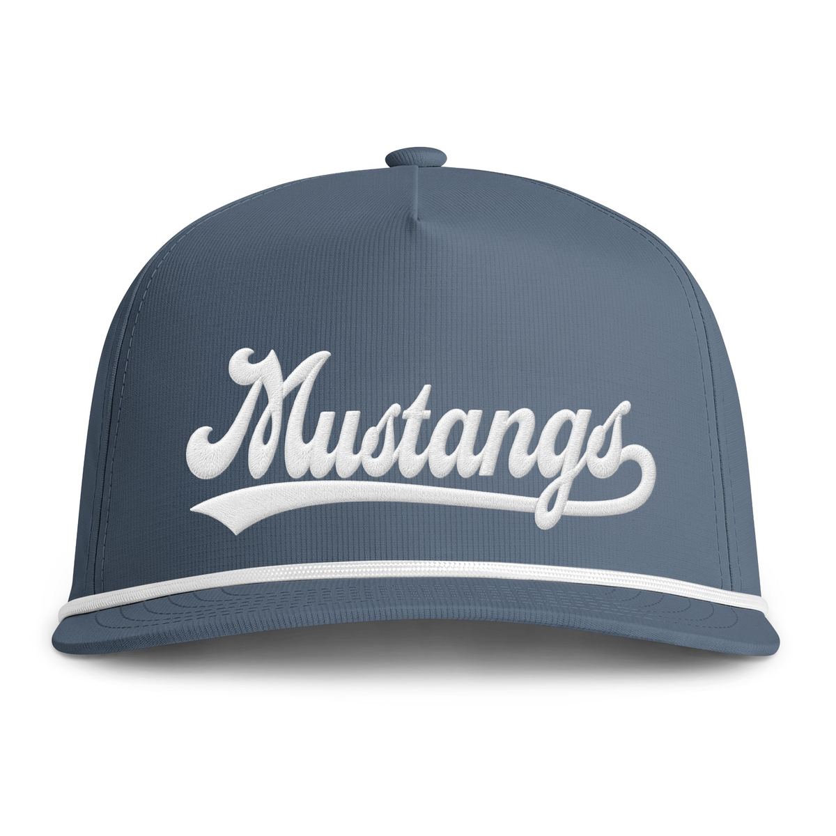 Embroidered Mustangs Sunwashed Rope Cap