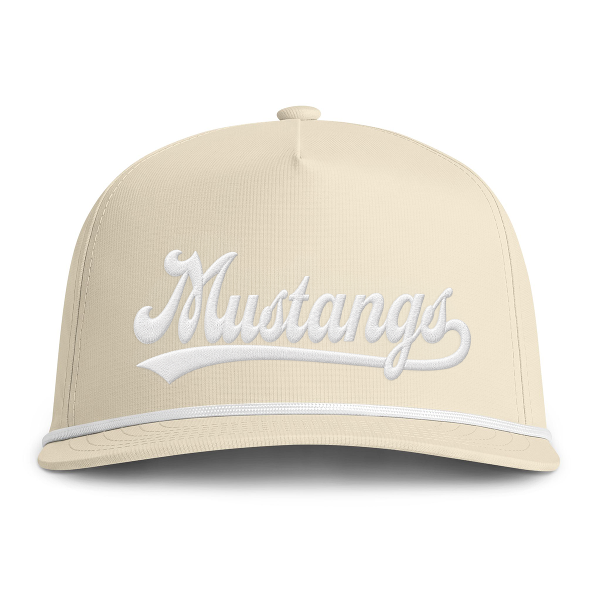Embroidered Mustangs Sunwashed Rope Cap