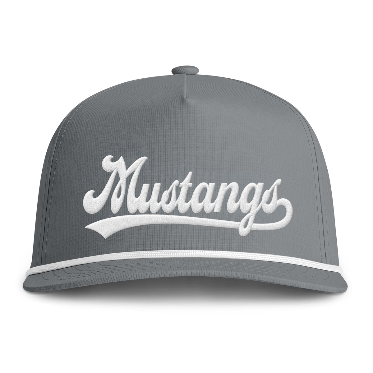 Embroidered Mustangs Sunwashed Rope Cap