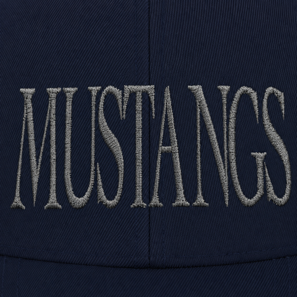 Embroidered Mustangs Trucker Hat