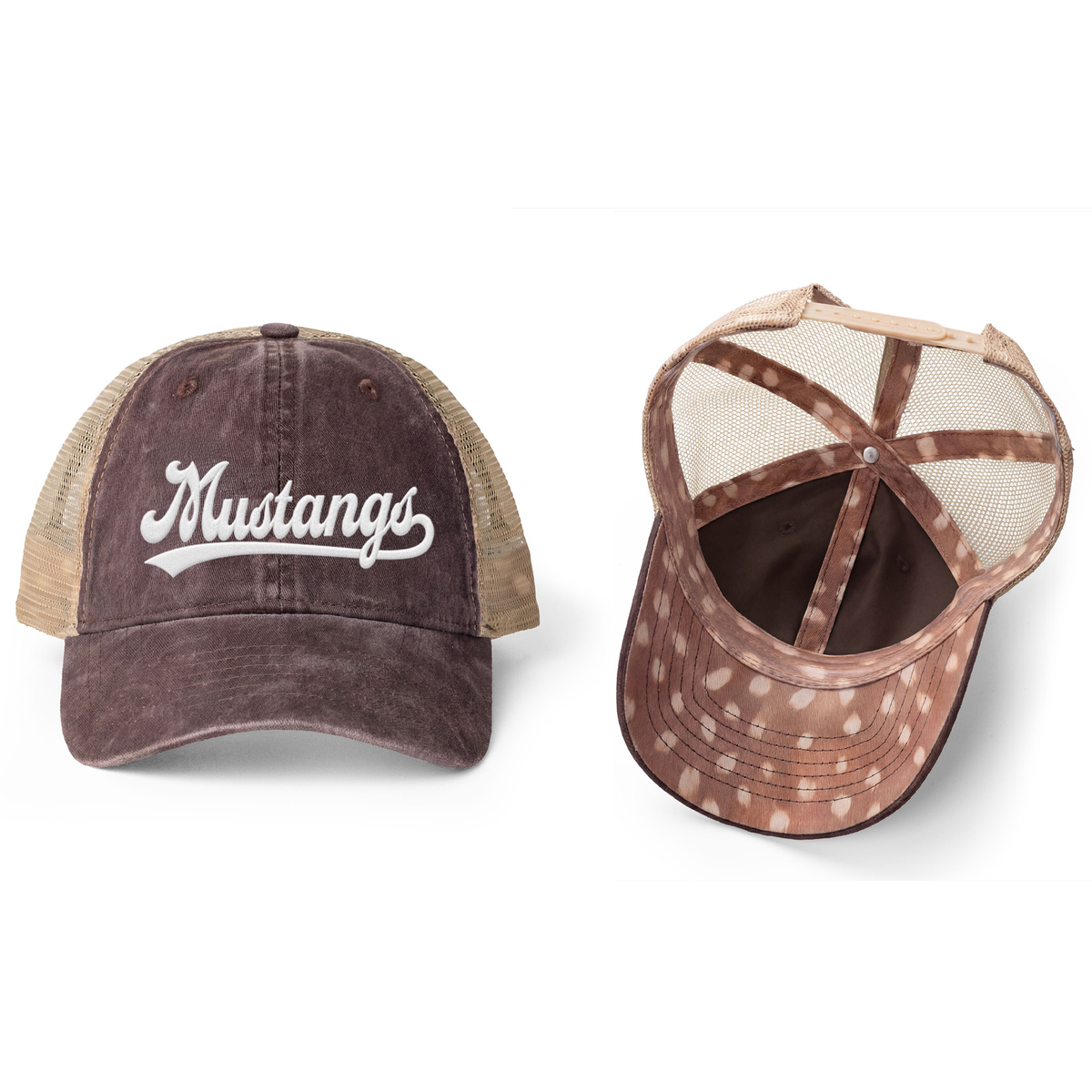 Women's Mustang Washed Mesh-Back Cap