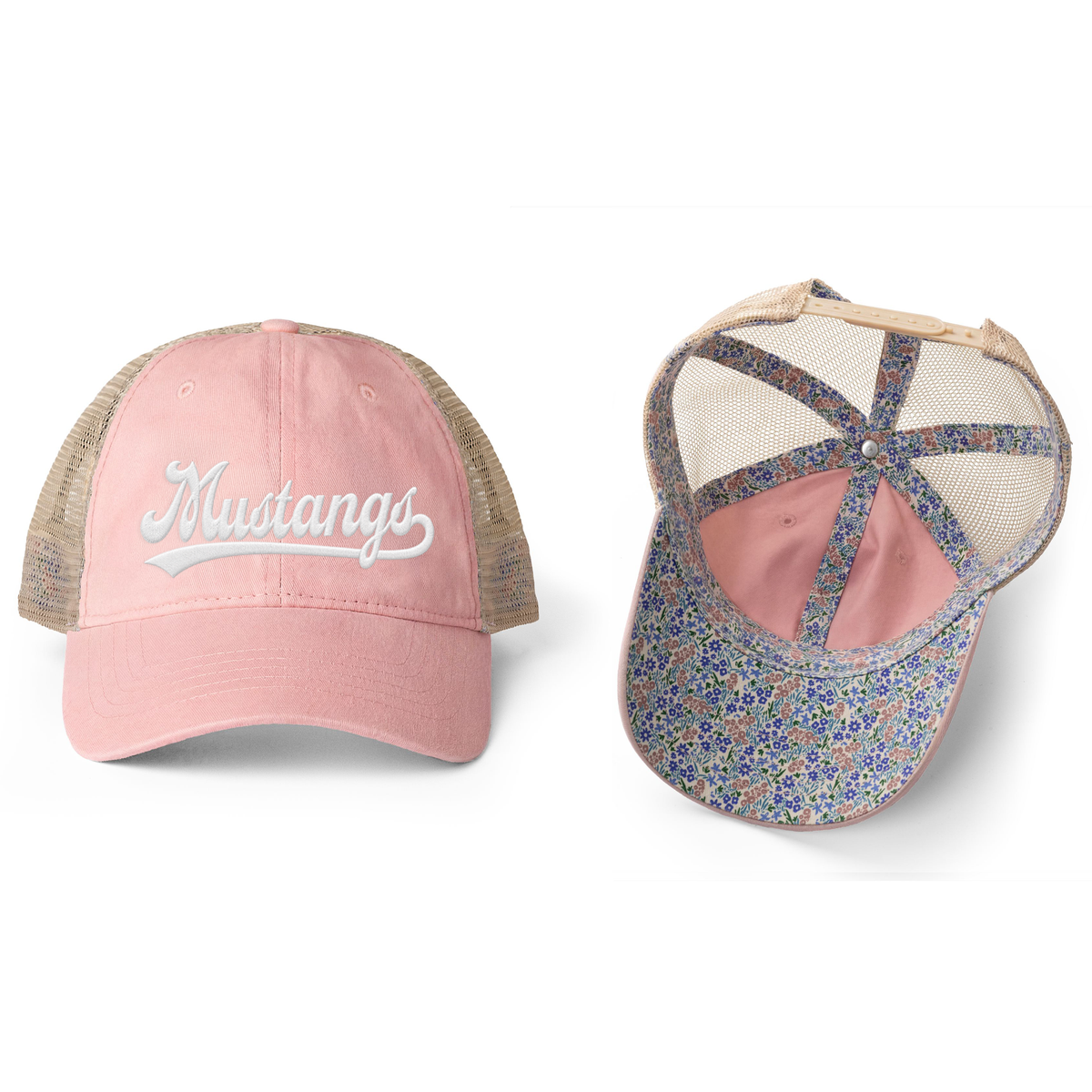Women's Mustang Washed Mesh-Back Cap