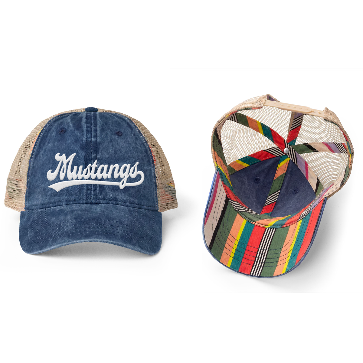 Women's Mustang Washed Mesh-Back Cap