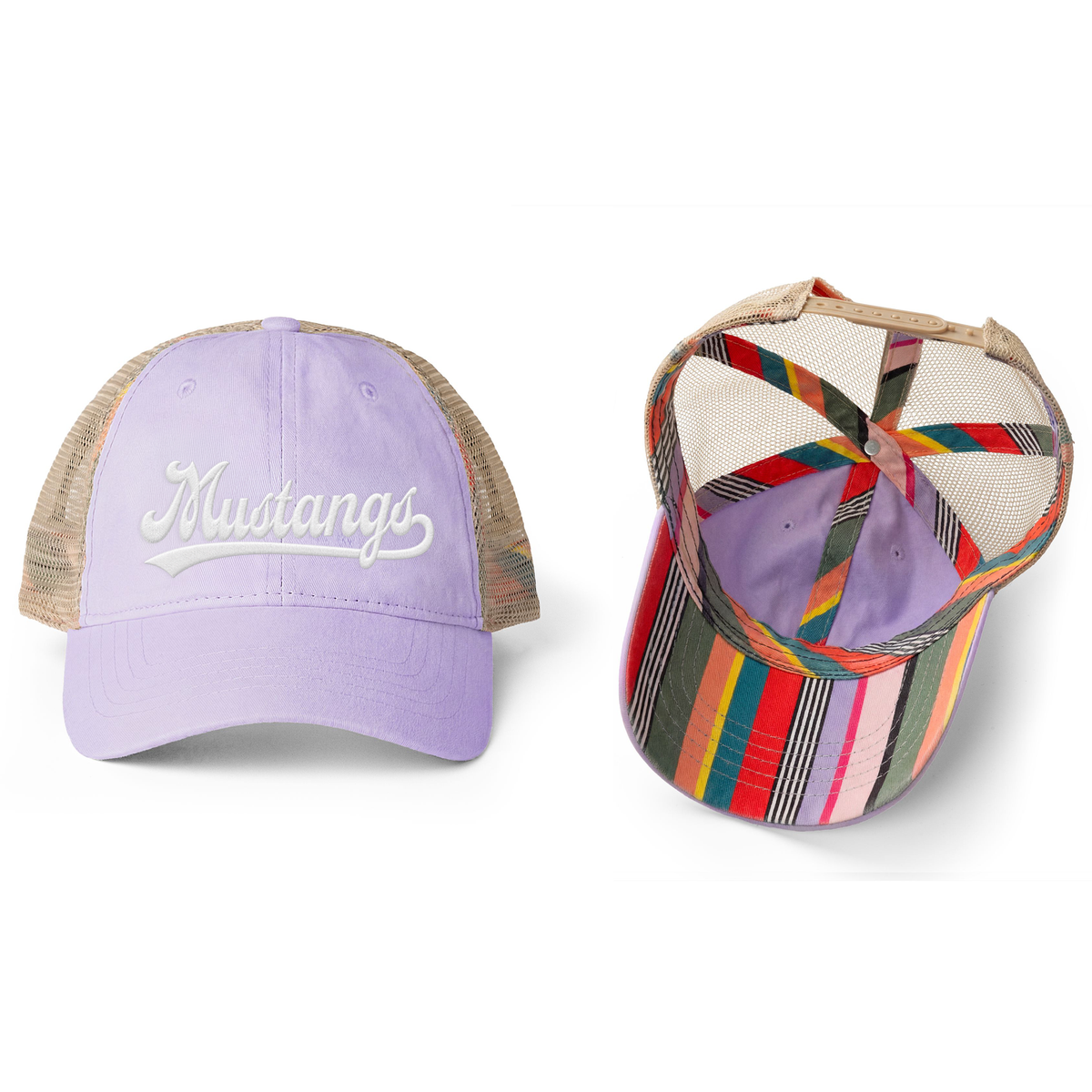 Women's Mustang Washed Mesh-Back Cap