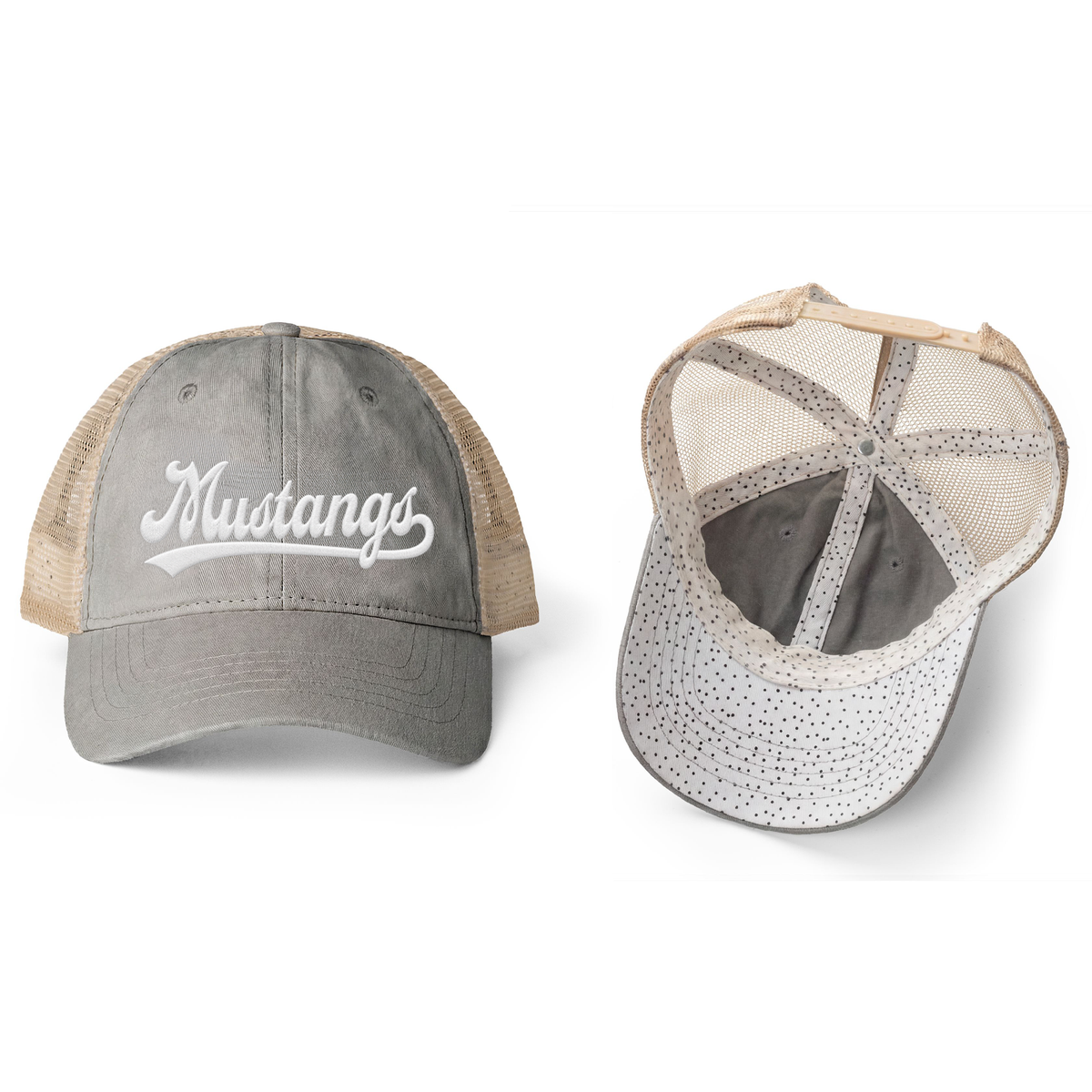 Women's Mustang Washed Mesh-Back Cap