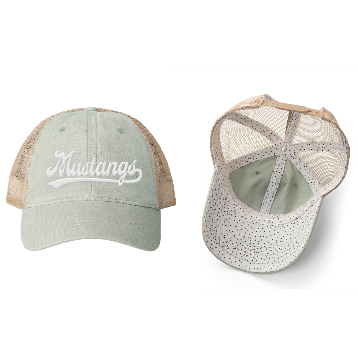 Women's Mustang Washed Mesh-Back Cap