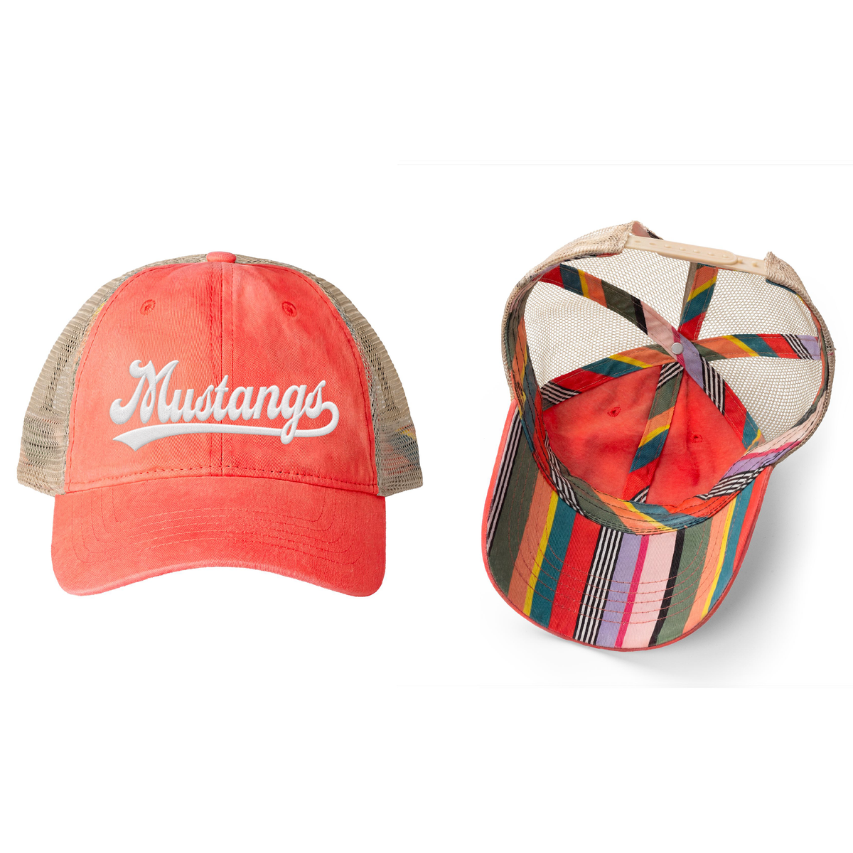 Women's Mustang Washed Mesh-Back Cap