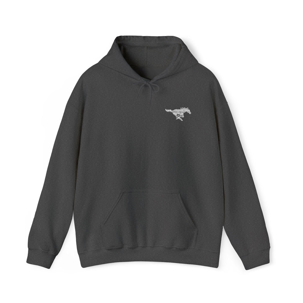 Embroidered Mustang Heavy Blend™ Hoodie
