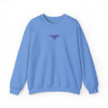 Embroidered Blue Mustang Crewneck Sweatshirt