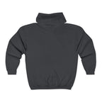 Embroidered Blue Mustang Full Zip Hoodie