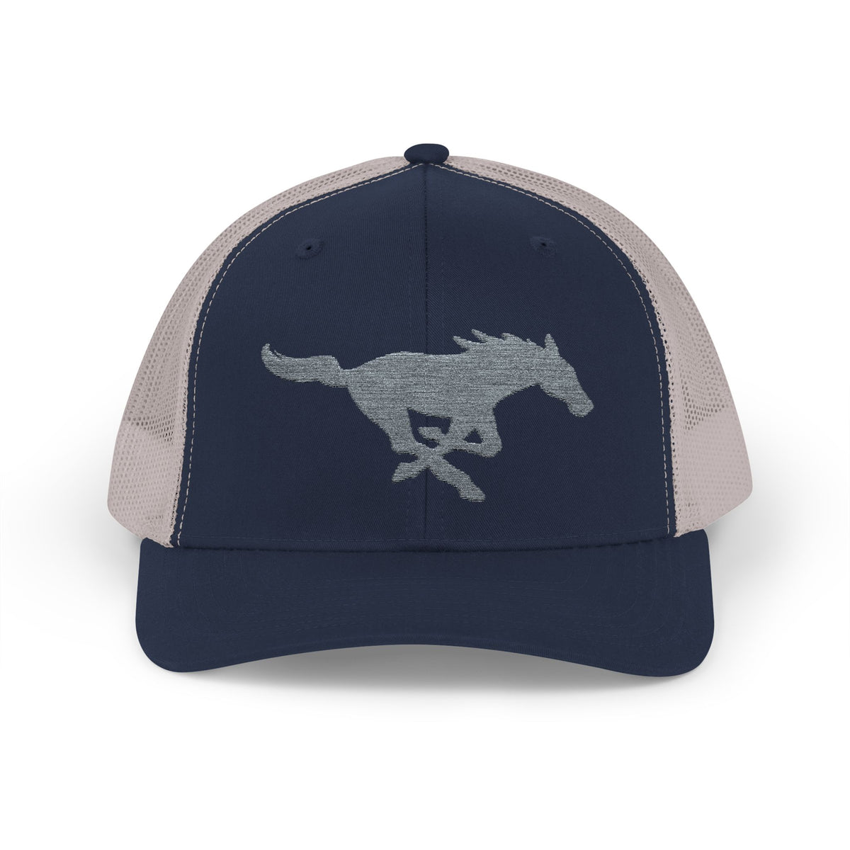 Embroidered Snapback Trucker Hat with horse