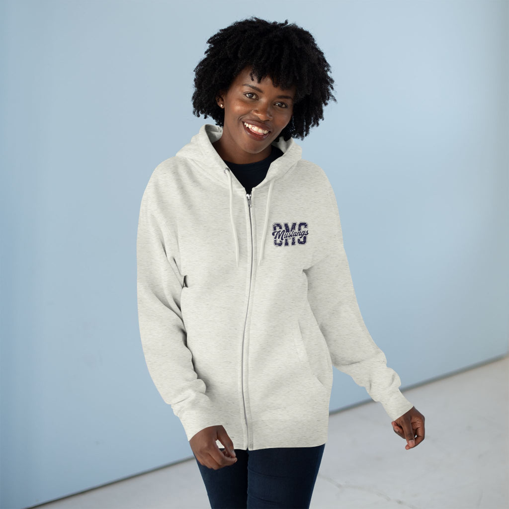 CMS Mustangs Zip Hoodie