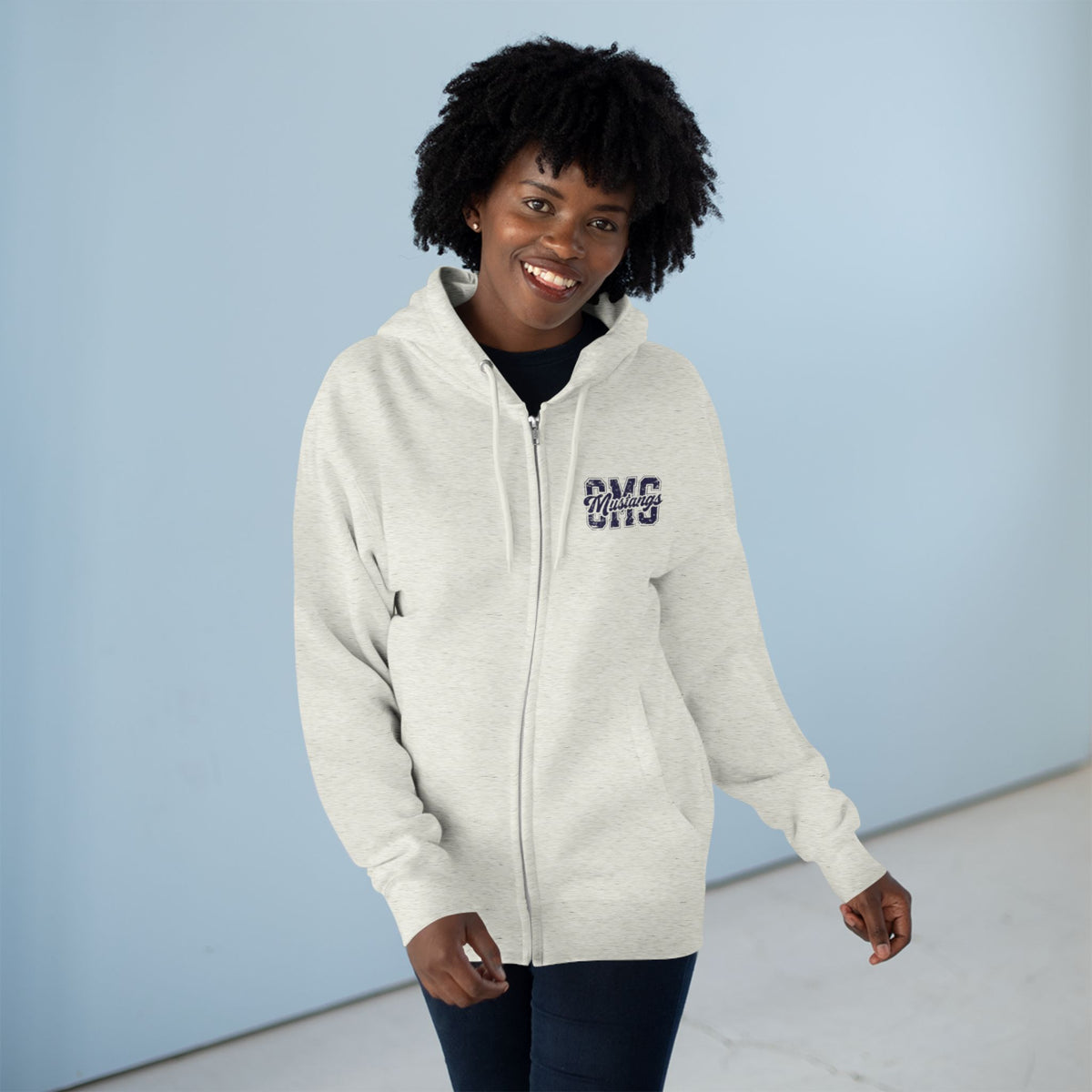 CMS Mustangs Zip Hoodie
