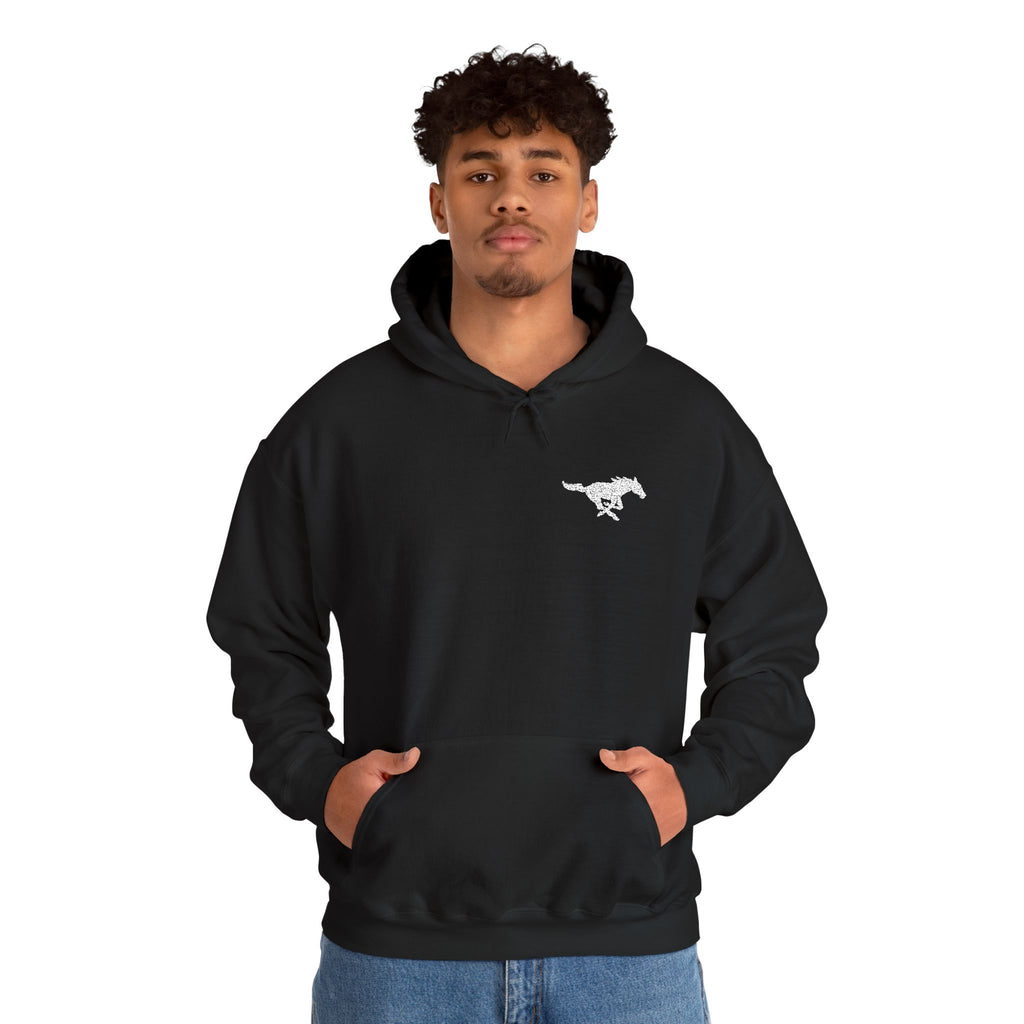 Embroidered Mustang Heavy Blend™ Hoodie