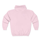 Embroidered White Mustang Full Zip Hoodie