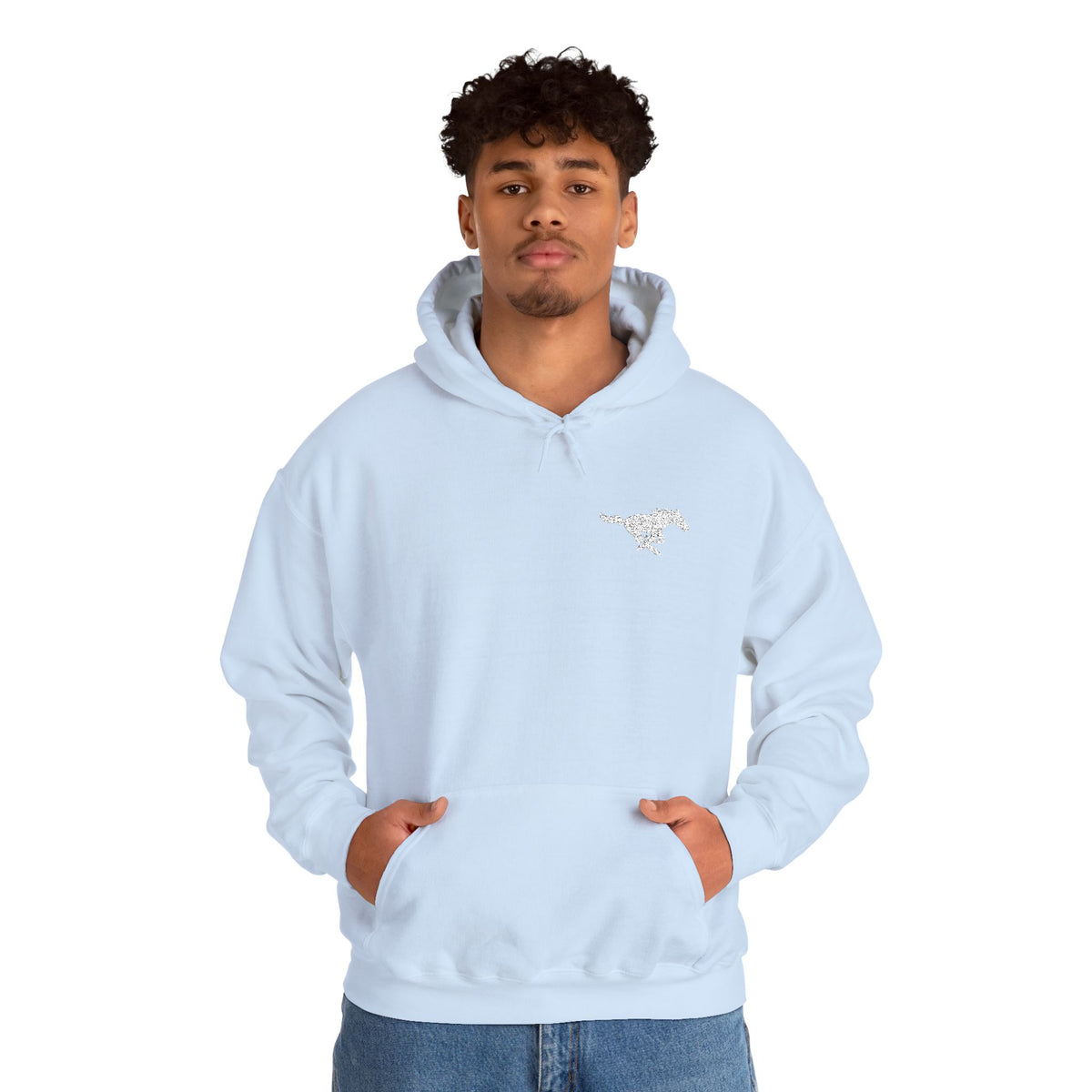 Embroidered Mustang Heavy Blend™ Hoodie
