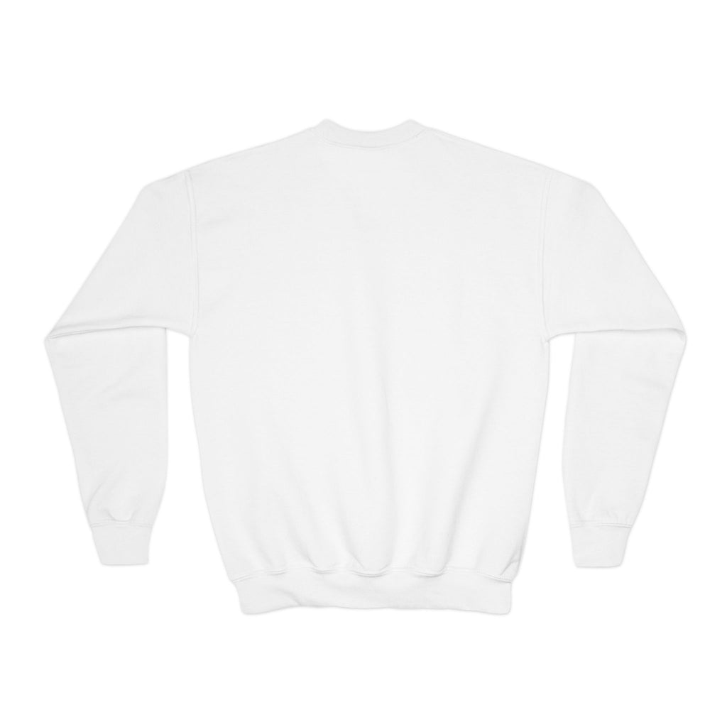 YOUTH Embroidered Blue Mustang Crewneck Sweatshirt