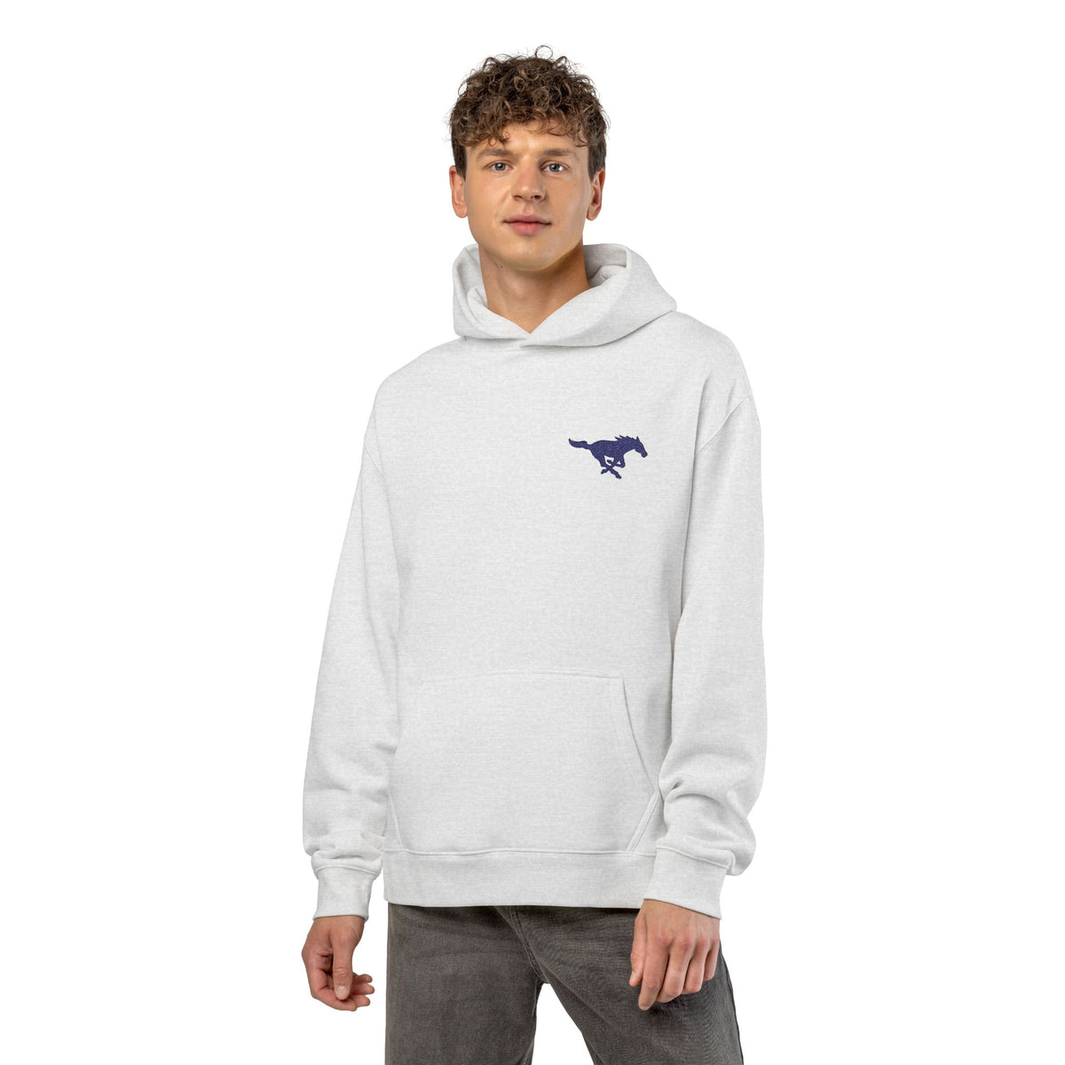 Embroidered Mustang AS Colour Hoodie