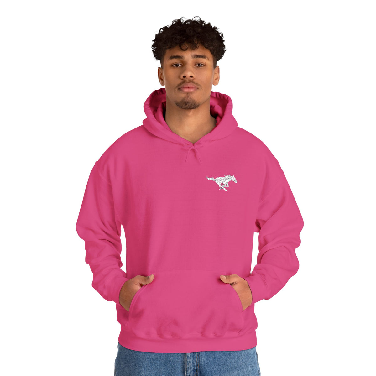 Embroidered Mustang Heavy Blend™ Hoodie