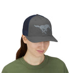 Embroidered Snapback Trucker Hat with horse