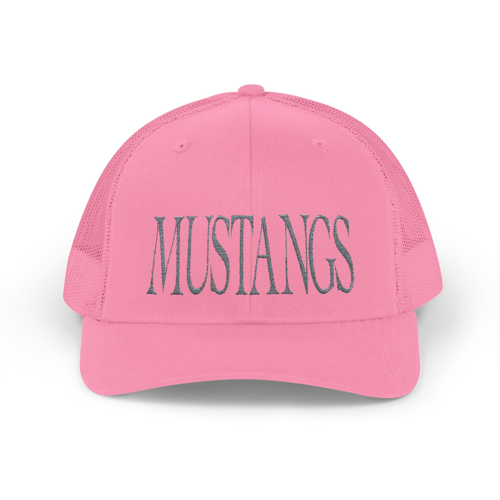 Embroidered Mustangs Trucker Hat