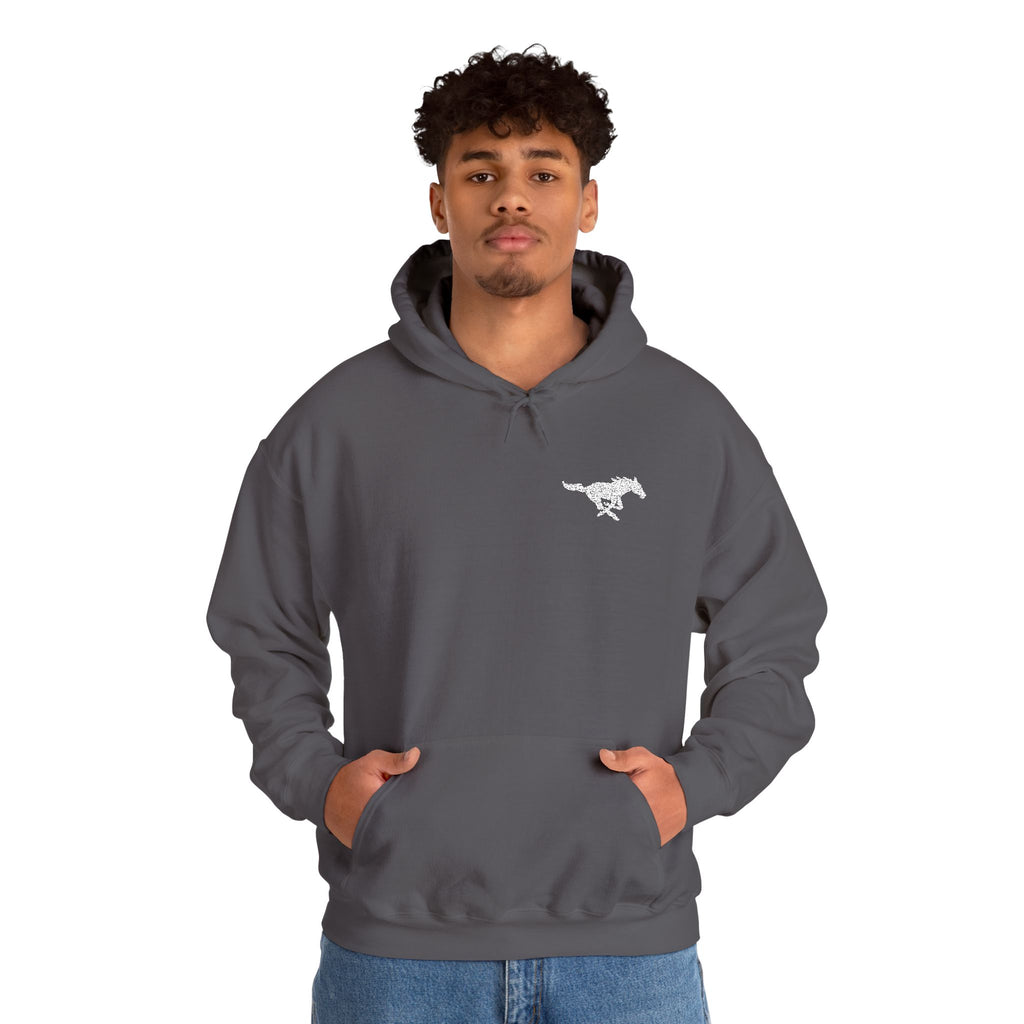 Embroidered Mustang Heavy Blend™ Hoodie