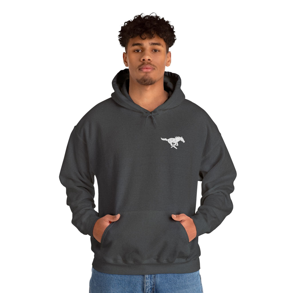 Embroidered Mustang Heavy Blend™ Hoodie