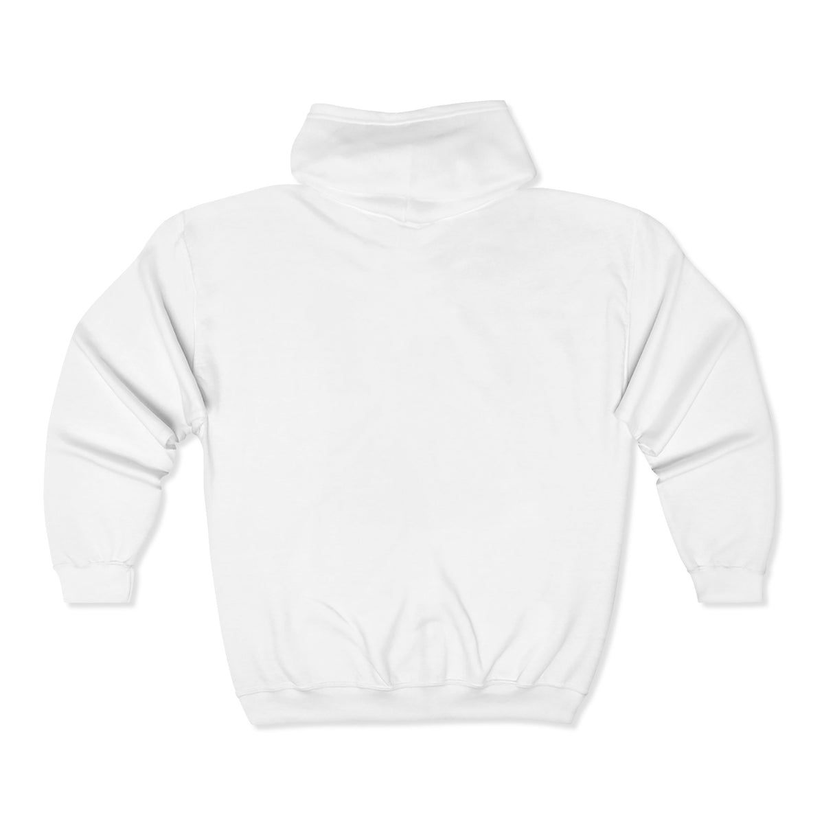 Embroidered Blue Mustang Full Zip Hoodie